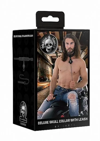 Couples Ouch Skulls Bones Neck Chain With Skulls And Leash Ouch Couples Ouch Skulls Bones Neck Chain With Skulls And Leash Ouch
