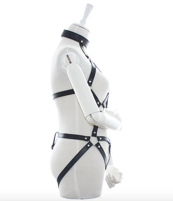 Lovetwoo Female Sex Toys Sexy Leather Body Harness Restraint Fetish Costume Bondage unisex