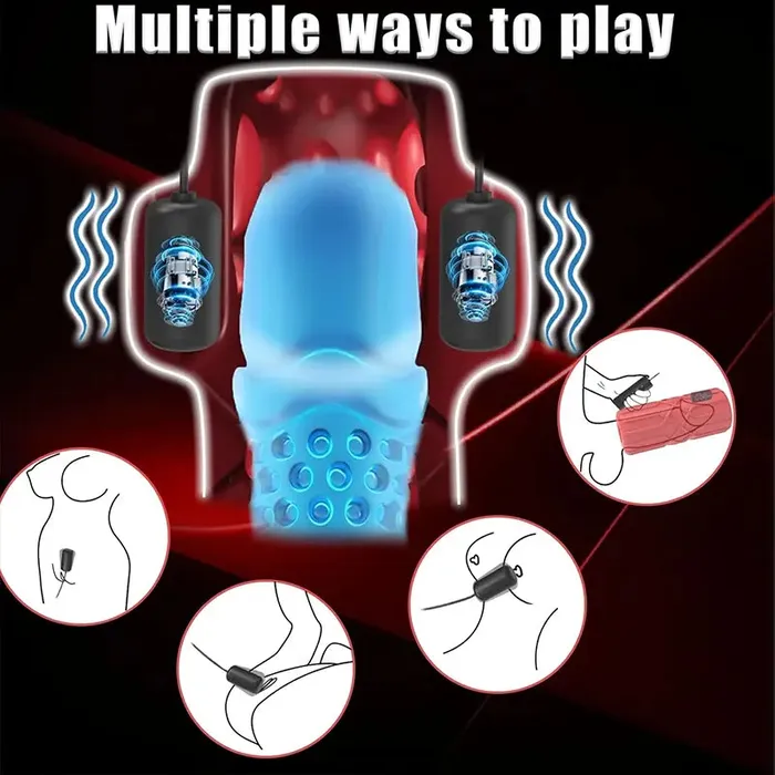 Male Sex Toys Removable Spiral Texture Male Vibration Trainer OOTYEMO