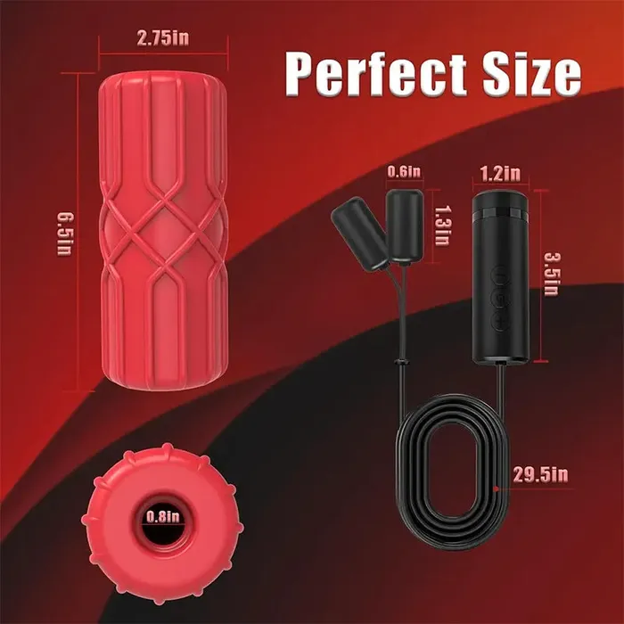 Male Sex Toys Removable Spiral Texture Male Vibration Trainer OOTYEMO