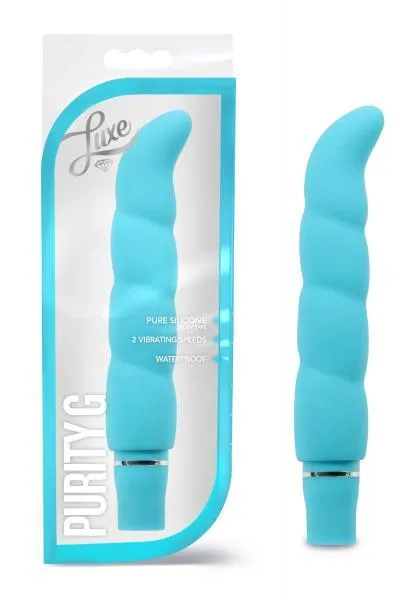 Purity G Silicone Vibe Aqua Blue Blush Vibrators