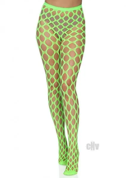 Seductucom Dildos Jumbo Pothole Net Tights Os Neon Green