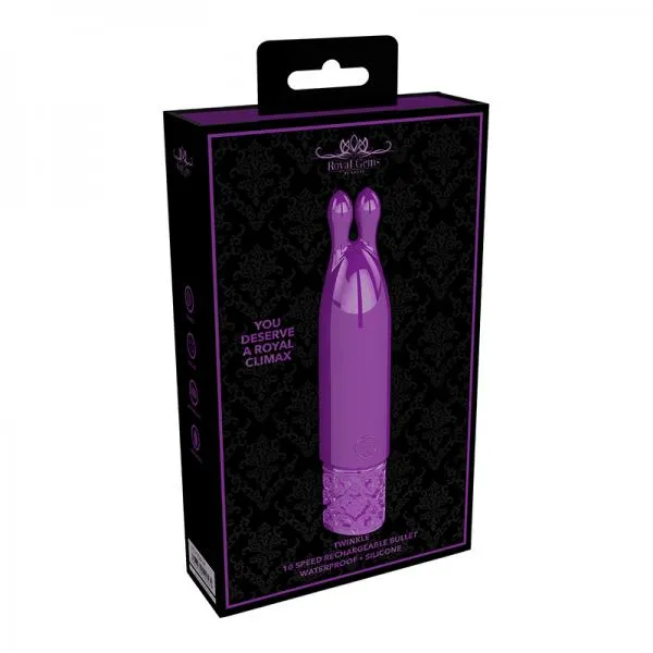 Shots Female Sex Toys Royal Gems Twinkle Silicone Rechargeable Bullet Purple Shots Female Sex Toys Royal Gems Twinkle Silicone Rechargeable Bullet Purple