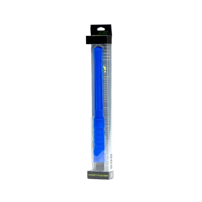 Sport Fucker Vibrators PowerShot Nozzle 10in Blue