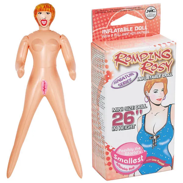 Romping Rosy Mini Inflatable Love Doll Excellent Power Male Sex Toys