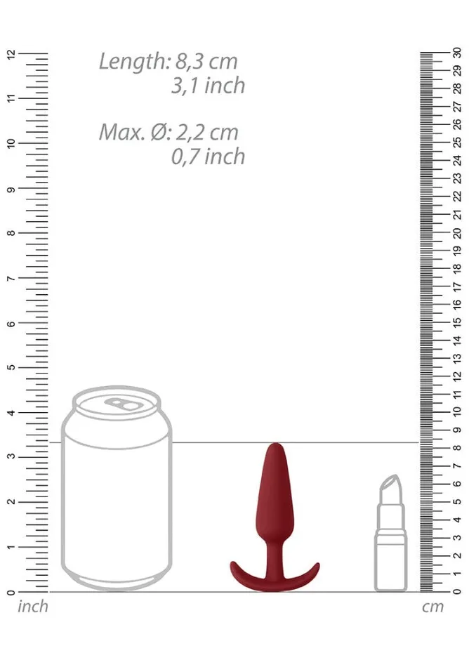 Beginners Size Slim Butt Plug Red Shots Toys Anal Beginners Size Slim Butt Plug Red Shots Toys Anal