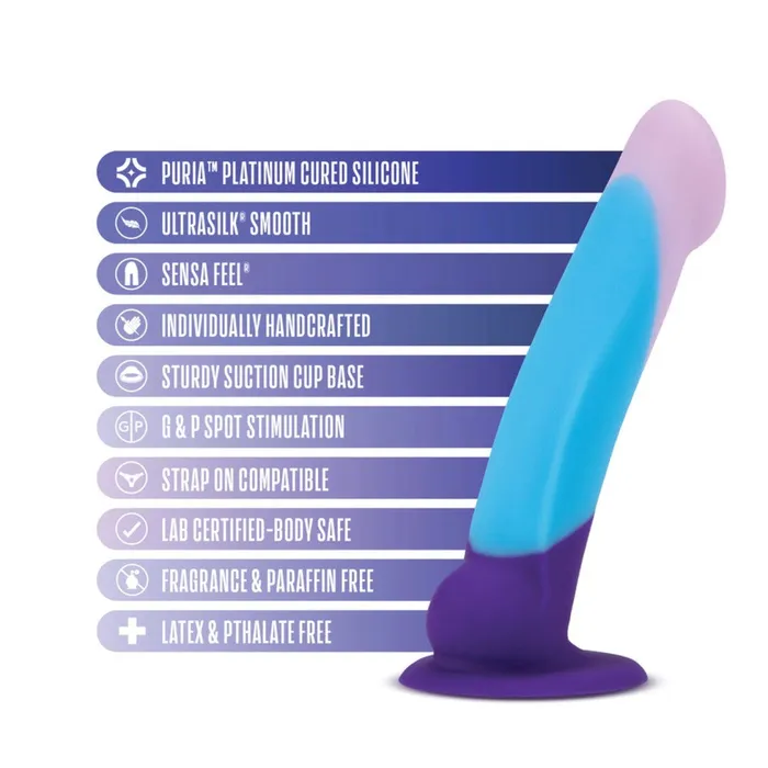 Dildos Blush Avant D16 threecolour luxury twolayer silicone dildo