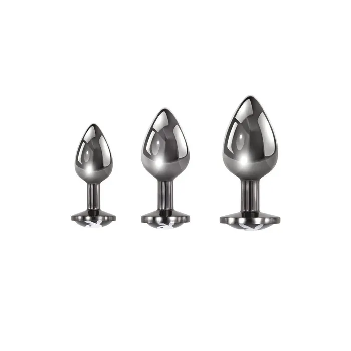 Evolved Anal Playboy Pleasure 3 Ways Metal Butt Plug Set of 3 Pieces