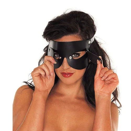 Leather Blindfold with Detachable Blinkers Rimba Restraints