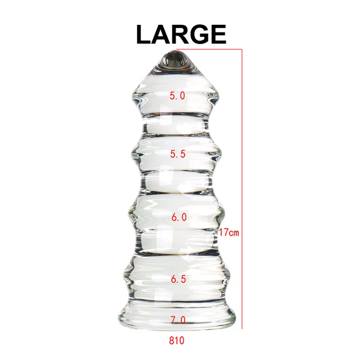 Anal SexyPlay Tower Giant Glass Anal Plug SML