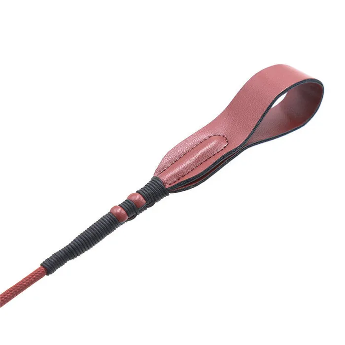 BDSM 66cm Faux Leather Bondage Riding Whip Red SexyPlay Couples