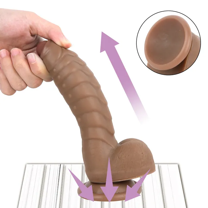 Female Sex Toys MD MD Unicorn Realistic Dildo Brown Small