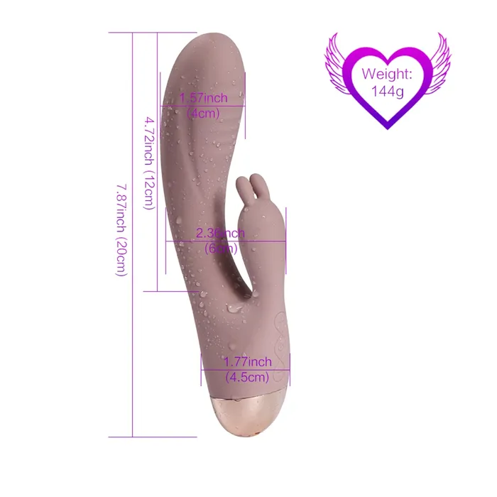 MD Female Sex Toys MD 10Mode Silicone Dildo Rabbit Vibrator Dual Stimulation Toy