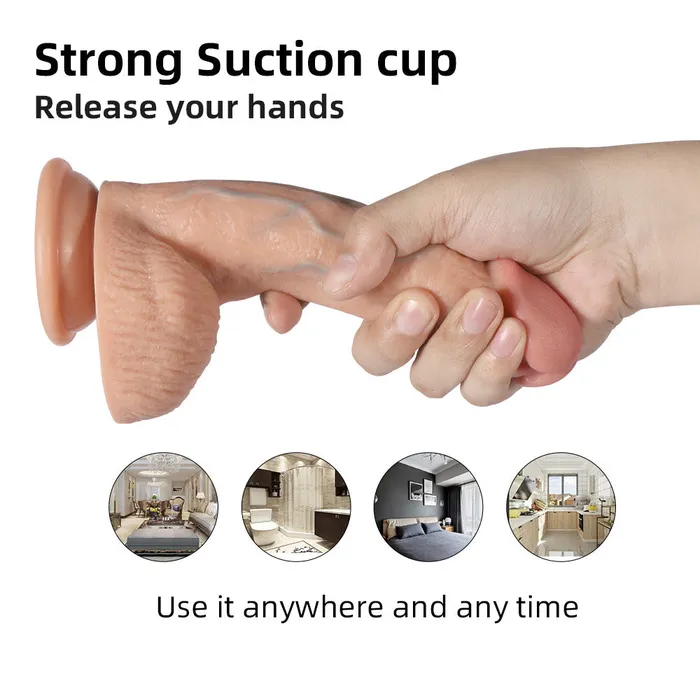 MD MD Burger Silicone Realistic Dildo Veined Female Sex Toys