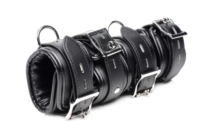 Anal Strict Strict Slave Bondage Shackle Set Black