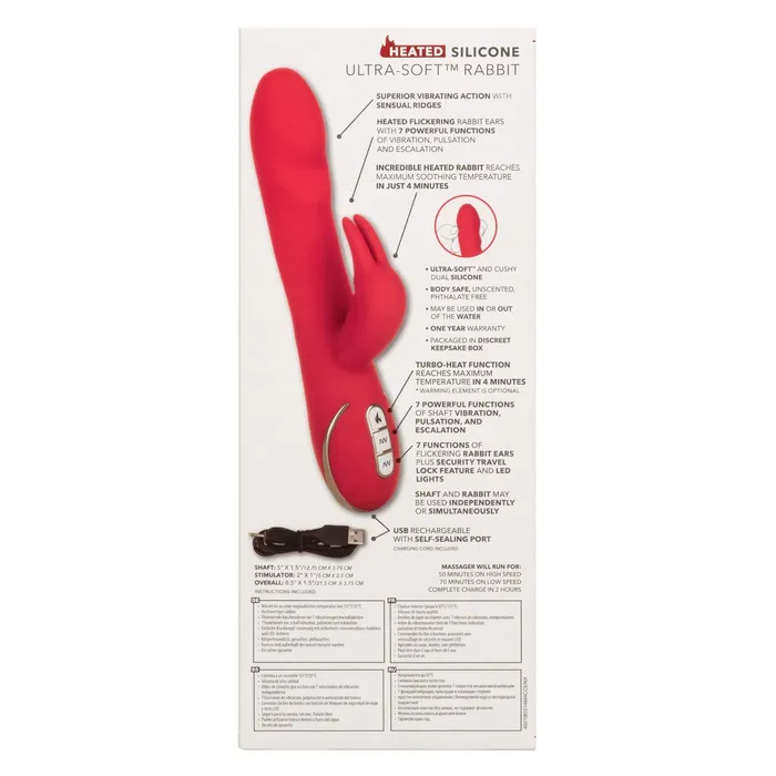 CalExotics Female Sex Toys Jack Rabbit Signature Heated Silicone UltraSoft Rabbit CalExotics Female Sex Toys Jack Rabbit Signature Heated Silicone UltraSoft Rabbit