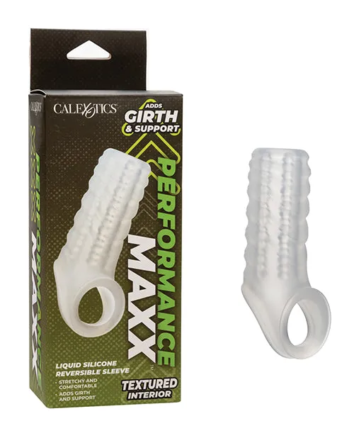California Exotic Novelties Performance Maxx Liquid Silicone Sleeve Clear Male Sex Toys
