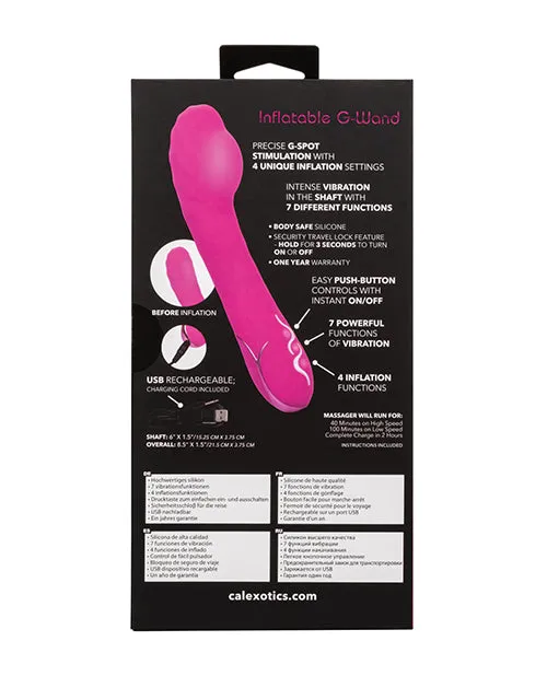 California Exotic Novelties Vibrators Insatiable G Inflatable G Wand Pink
