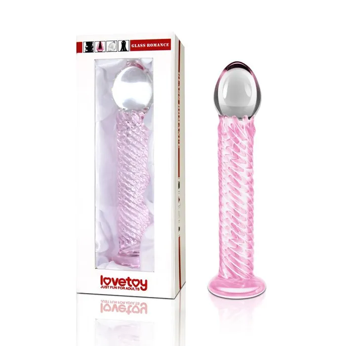 Dildos Glass Romance Lovetoy Glass Romance 7 Pink 75in