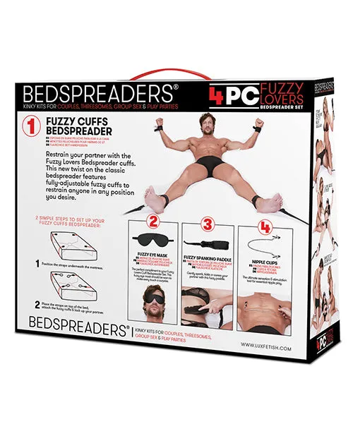 Electric Eel INC Anal Fuzzy Lovers 4 Pc Bedspreader Set