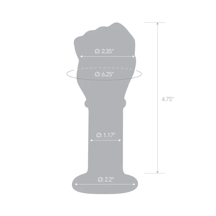 Gls Anal gls 5 Glass Fist Butt Plug