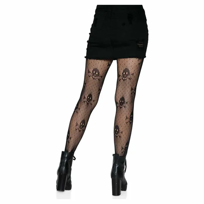 iloveexcitement Leg Avenue Pirate Net Skull Tights Vibrators