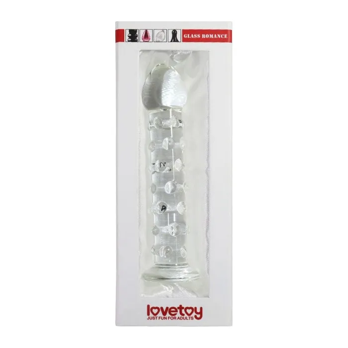 Lovetoy Glass Romance 2 Clear 7in Glass Romance Dildos