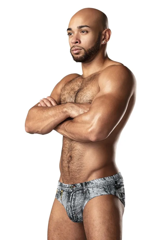 Male Power Vibrators Dirty Denim Bikini