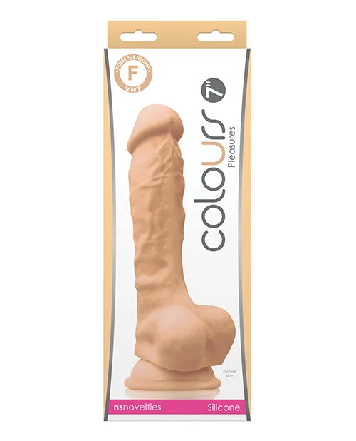 Ns Novelties INC Dildos Colours Pleasures 7 Dong Wballs Suction Cup