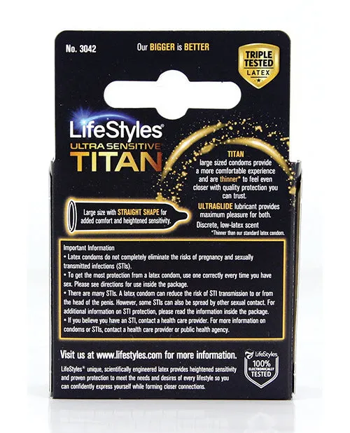 Paradise Marketing Male Sex Toys Lifestyles Ultra Sensitive Titan Pack Of 3