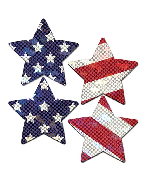 Pastease Vibrators Pastease Premium Petites Glittering Stars Stripes Redwhiteblue Os