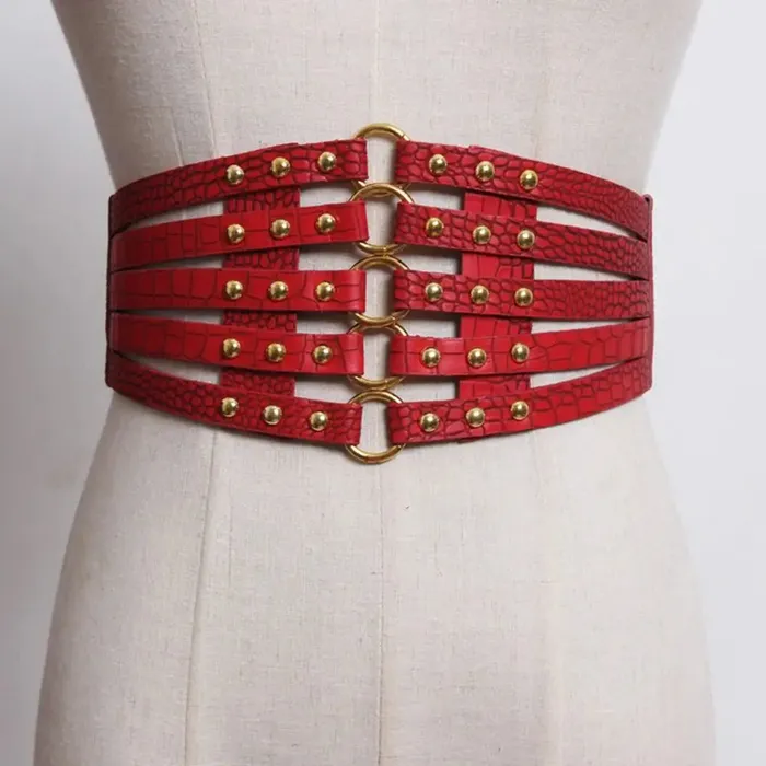 Vibrators Taras Teazers Rivet Wide Belts Corset