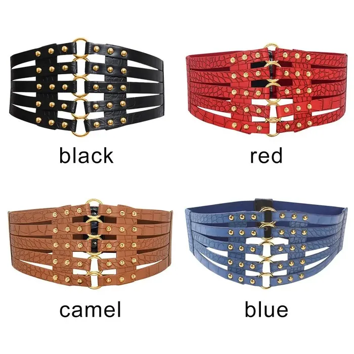 Vibrators Taras Teazers Rivet Wide Belts Corset
