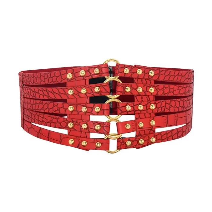 Vibrators Taras Teazers Rivet Wide Belts Corset