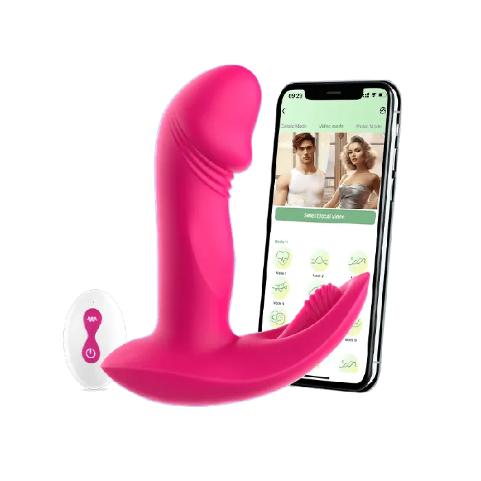SOHIMI RHEAAPP Control 3 in 1 Strong Stimulation Vibrator with Glans Wiggles Sohimi Female Sex Toys SOHIMI RHEAAPP Control 3 in 1 Strong Stimulation Vibrator with Glans Wiggles Sohimi Female Sex Toys