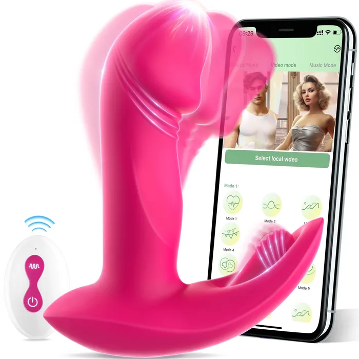 SOHIMI RHEAAPP Control 3 in 1 Strong Stimulation Vibrator with Glans Wiggles Sohimi Female Sex Toys SOHIMI RHEAAPP Control 3 in 1 Strong Stimulation Vibrator with Glans Wiggles Sohimi Female Sex Toys