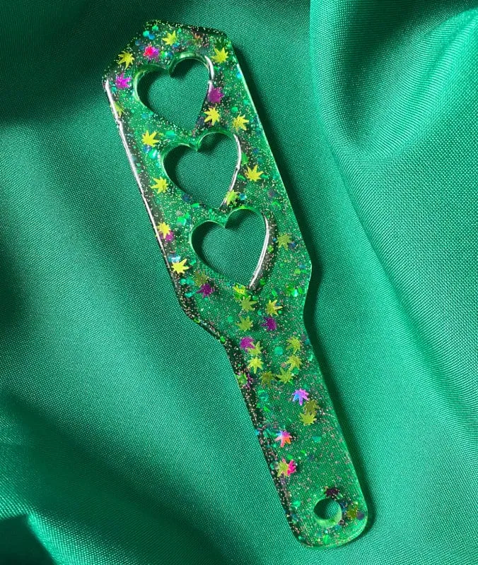 The Kinky Peach Vibrators Mary Jane 8 Pocket Paddle