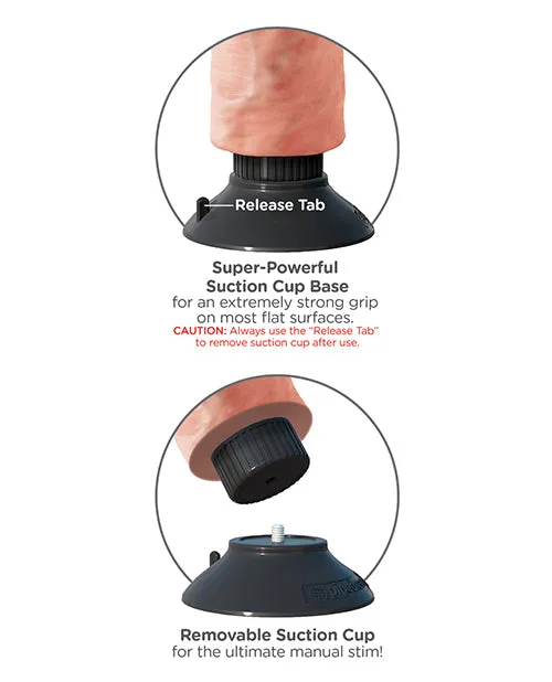 Vibrating dildo 9 inches King Cock Flesh Pipedream Products Dildos